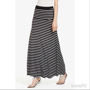 BCBG striped stretch Karolin maxi skirt XXS